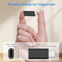 Adattatore Usb-C A 8 Pin Ricarica Veloce Trasferimento Dati Portatile